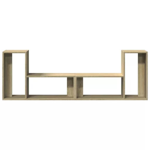 2 db sonoma tölgy színű szerelt fa TV-szekrény 75 x 30 x 50 cm