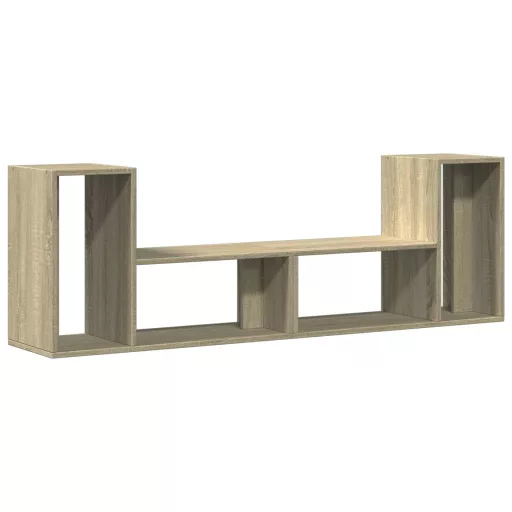 2 db sonoma tölgy színű szerelt fa TV-szekrény 75 x 30 x 50 cm