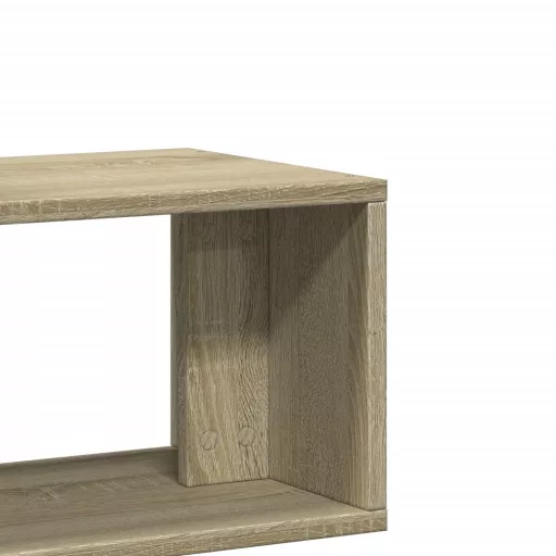 2 db sonoma tölgy színű szerelt fa TV-szekrény 75 x 30 x 50 cm