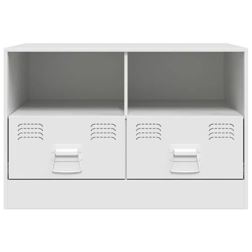 2 db fehér acél TV-szekrény 67 x 39 x 44 cm