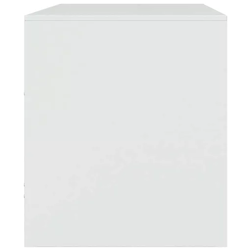 2 db fehér acél TV-szekrény 67 x 39 x 44 cm