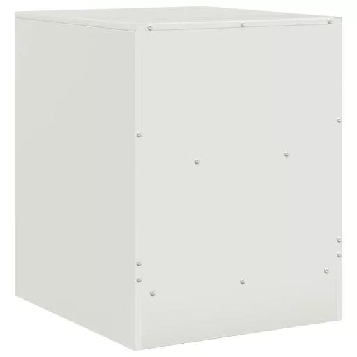 2 db fehér acél éjjeliszekrény 34,5 x 39 x 44 cm
