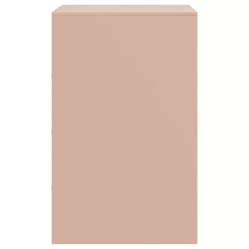 Rózsaszín acél éjjeliszekrény 34,5x39x62 cm