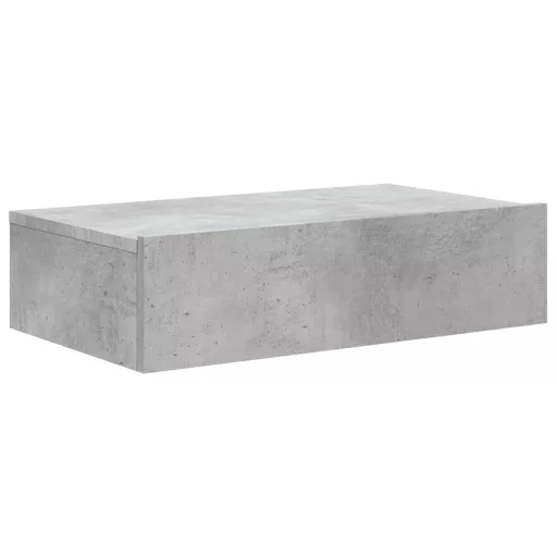 Betonszürke TV-szekrény LED-lámpákkal 60x35x15,5 cm