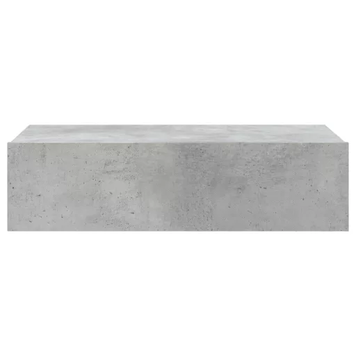 Betonszürke TV-szekrény LED-lámpákkal 60x35x15,5 cm