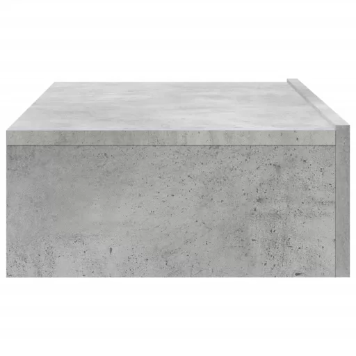 Betonszürke TV-szekrény LED-lámpákkal 60x35x15,5 cm