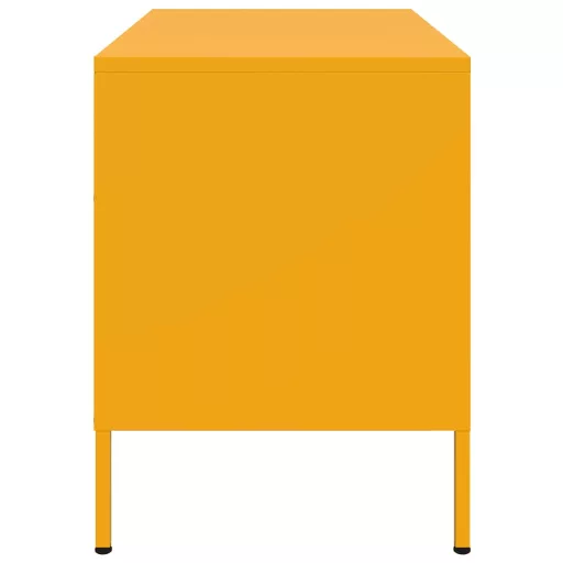 2 db mustársárga acél TV-szekrény 68 x 39 x 50,5 cm