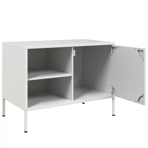 Fehér acél TV-szekrény 68 x 39 x 50,5 cm