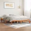 Viaszbarna tömör fenyőfa ágy matrac nélkül 150 x 200 cm