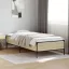 Sonoma tölgyszínű szerelt fa és fém ágykeret 100 x 200 cm