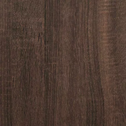 Barna tölgyszínű szerelt fa és fém ágykeret 75 x 190 cm
