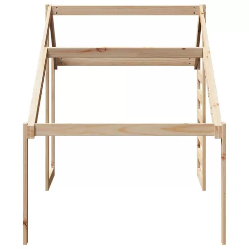 Tömör fenyőfa gyerekágytető 198 x 87 x 113 cm