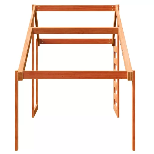 Viaszbarna tömör fenyőfa gyerekágytető 188 x 97 x 113 cm