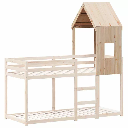 Tömör fenyőfa gyerekágytető 60 x 99 x 139,5 cm