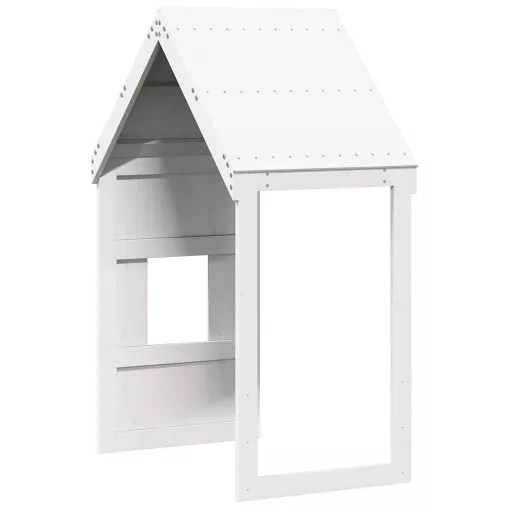 Fehér tömör fenyőfa gyerekágytető 60 x 99 x 139,5 cm