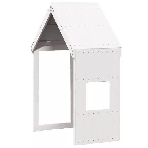 Fehér tömör fenyőfa gyerekágytető 55 x 99 x 139,5 cm