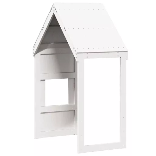 Fehér tömör fenyőfa gyerekágytető 55 x 99 x 139,5 cm