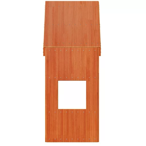 Viaszbarna tömör fenyőfa gyerekágytető 55 x 84 x 132 cm