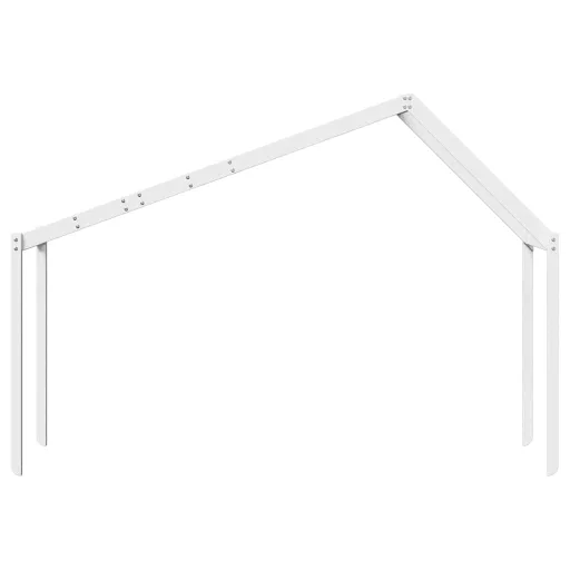 Fehér tömör fenyőfa gyerekágytető 213 x 95,5 x 144,5 cm