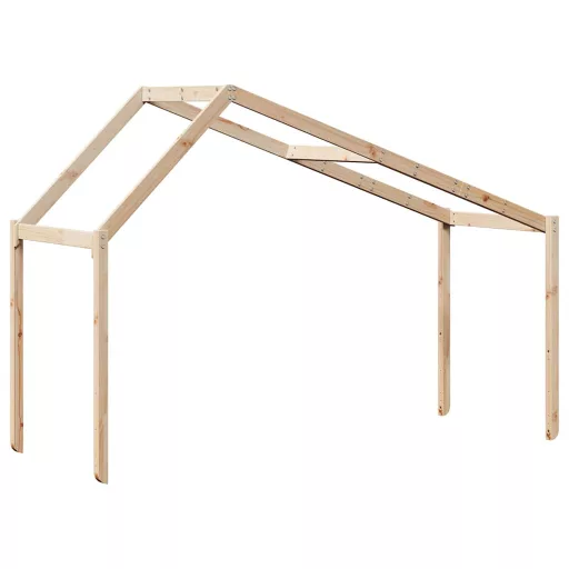 Tömör fenyőfa gyerekágytető 213 x 85,5 x 144,5 cm