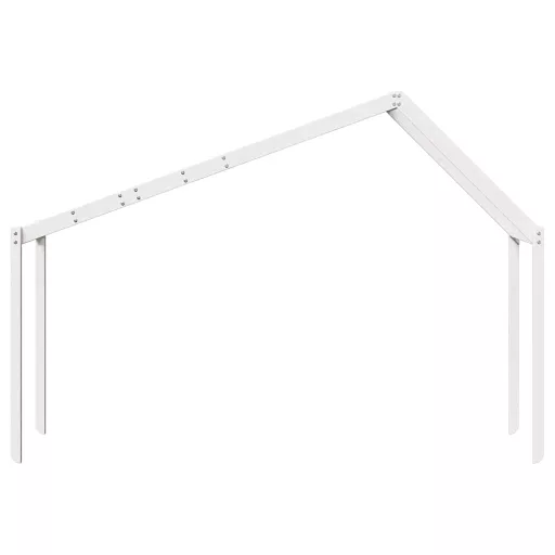 Fehér tömör fenyőfa gyerekágytető 213 x 85,5 x 144,5 cm