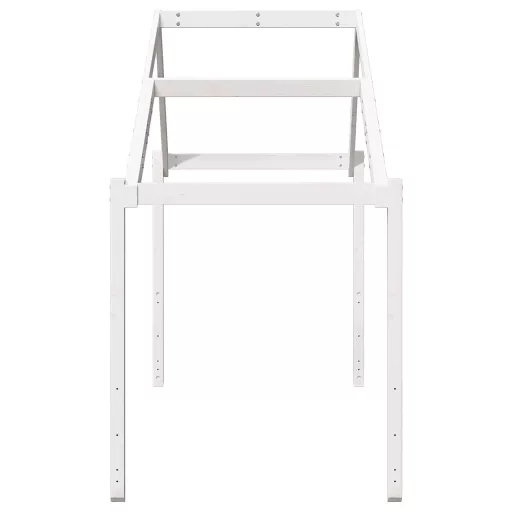 Fehér tömör fenyőfa gyerekágytető 213 x 85,5 x 144,5 cm