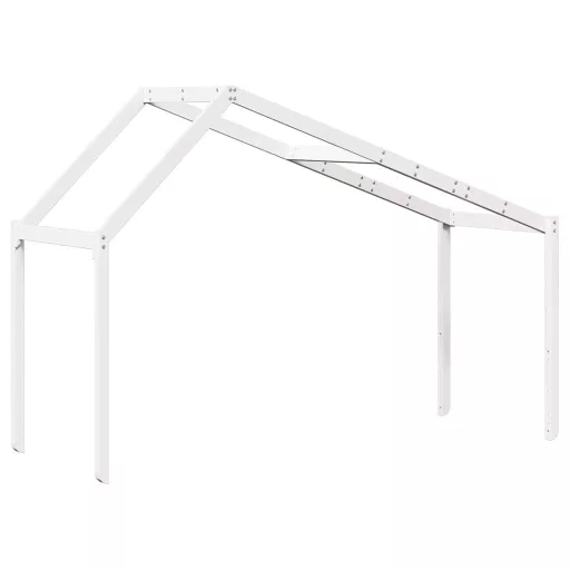 Fehér tömör fenyőfa gyerekágytető 213 x 85,5 x 144,5 cm