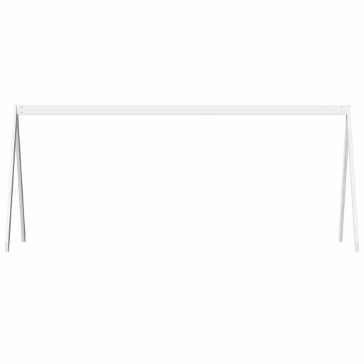 Fehér tömör fenyőfa gyerekágytető 209 x 95,5 x 88 cm