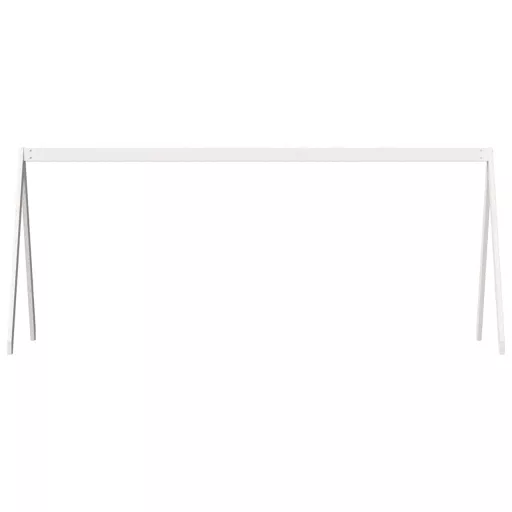 Fehér tömör fenyőfa gyerekágytető 199 x 95,5 x 88 cm