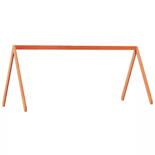 Viaszbarna tömör fenyőfa gyerekágytető 199 x 95,5 x 88 cm