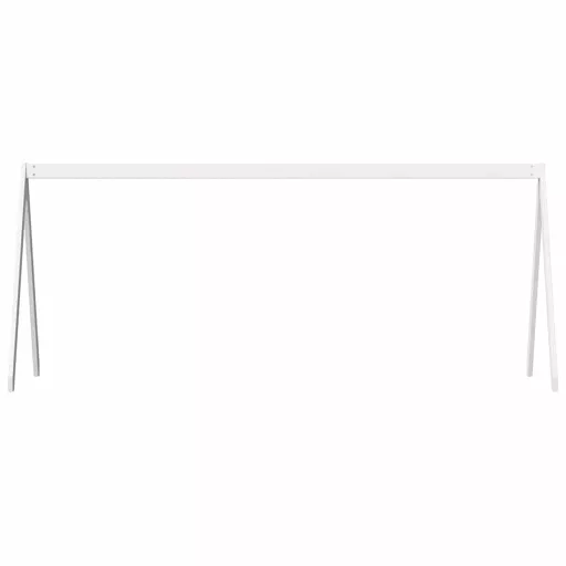 Fehér tömör fenyőfa gyerekágytető 199 x 80,5 x 88 cm