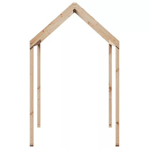 Tömör fenyőfa gyerekágytető 217 x 95,5 x 159 cm
