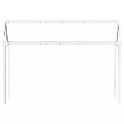 Fehér tömör fenyőfa gyerekágytető 217 x 95,5 x 159 cm