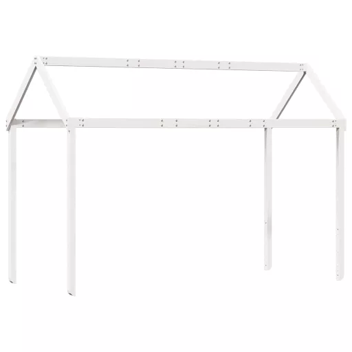 Fehér tömör fenyőfa gyerekágytető 217 x 85,5 x 154 cm