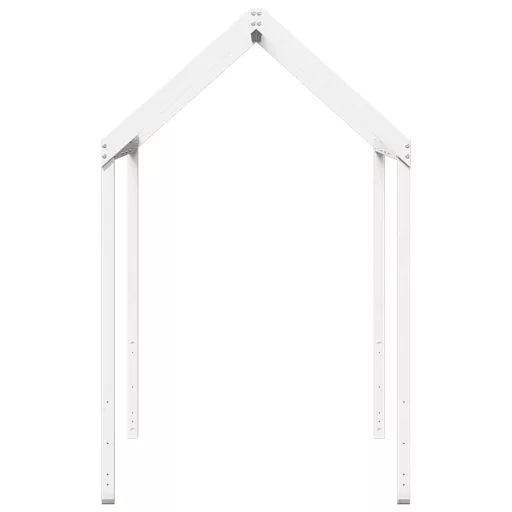 Fehér tömör fenyőfa gyerekágytető 217 x 85,5 x 154 cm