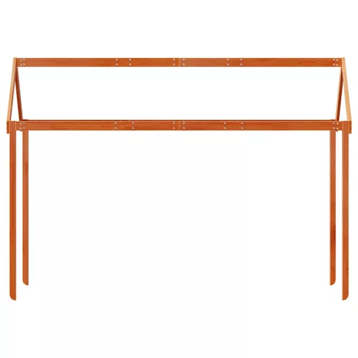 Viaszbarna tömör fenyőfa gyerekágytető 207 x 95,5 x 159 cm