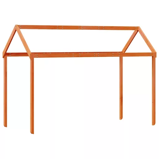 Viaszbarna tömör fenyőfa gyerekágytető 207 x 95,5 x 159 cm