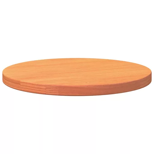 Viaszbarna tömör fenyőfa kerek asztallap Ø40 x 2,5 cm