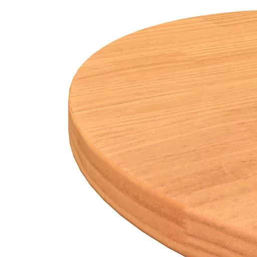 Viaszbarna tömör fenyőfa kerek asztallap Ø40 x 2,5 cm