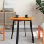 Viaszbarna tömör fenyőfa kerek asztallap Ø70 x 2,5 cm