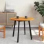Viaszbarna tömör fenyőfa kerek asztallap Ø80 x 2,5 cm