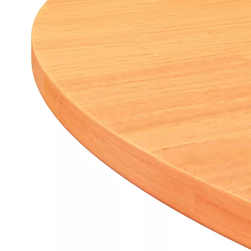 Viaszbarna tömör fenyőfa kerek asztallap Ø80 x 2,5 cm