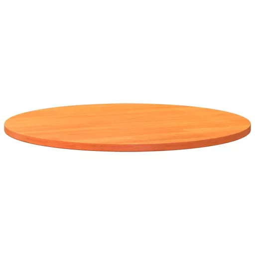 Viaszbarna tömör fenyőfa kerek asztallap 90 x 2,5 cm