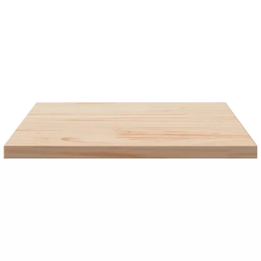 Tömör fenyőfa négyzet alakú asztallap 50 x 50 x 1,7 cm