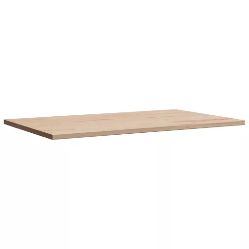 Tömör fenyőfa téglalap alakú asztallap 80 x 50 x 1,7 cm