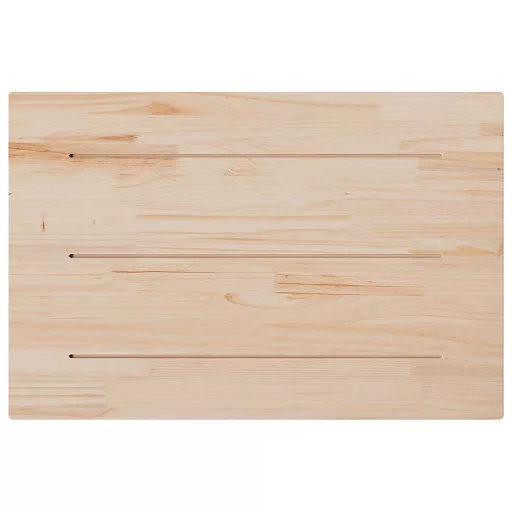 Tömör fenyőfa téglalap alakú asztallap 80 x 50 x 1,7 cm