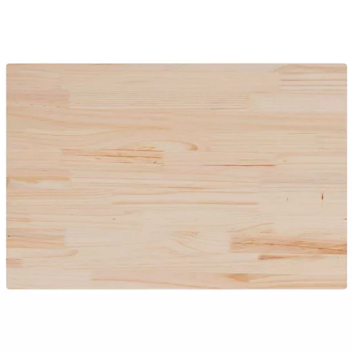 3 db tömör fenyőfa téglalap alakú asztallap 80 x 53 x 1,7 cm