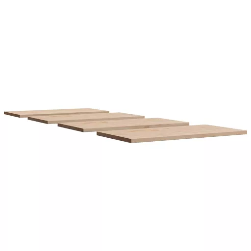 4 db tömör fenyőfa téglalap alakú asztallap 90 x 45 x 1,7 cm