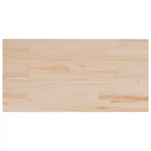 4 db tömör fenyőfa téglalap alakú asztallap 100 x 50 x 1,7 cm