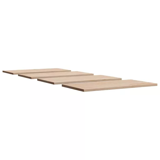 4 db tömör fenyőfa téglalap alakú asztallap 100 x 50 x 1,7 cm